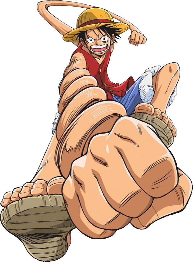 Monkey D Luffy Gum Gum Punch PNG