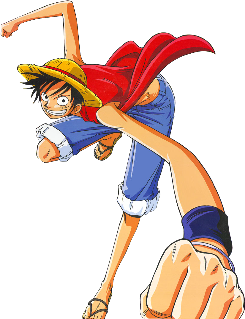 Monkey D Luffy One Piece Anime Pose PNG