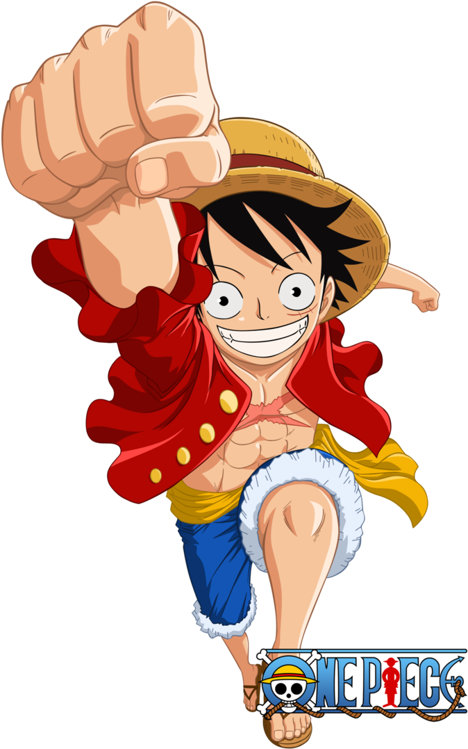 Monkey D Luffy One Piece Power Pose PNG