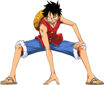 Monkey D Luffy One Piece Stance PNG