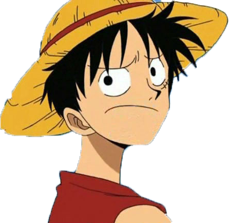 Monkey D Luffy Straw Hat Expression PNG