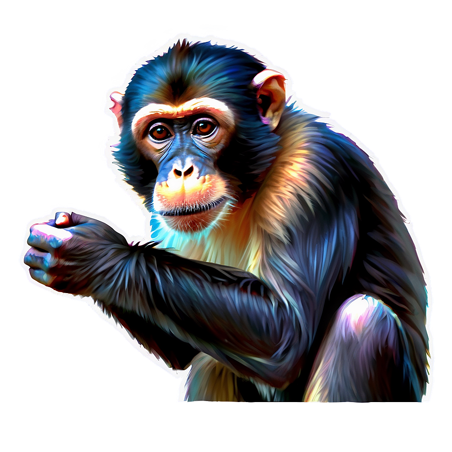 Monkey Drawing Png Gyl PNG