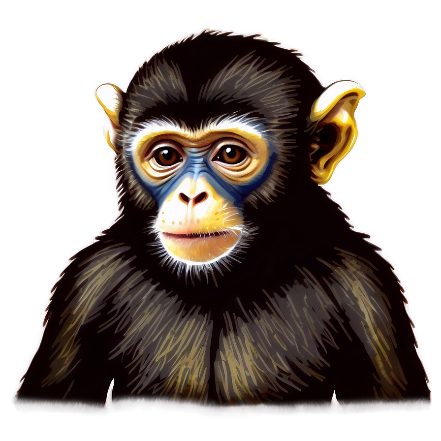 Monkey Drawing Png Tde PNG