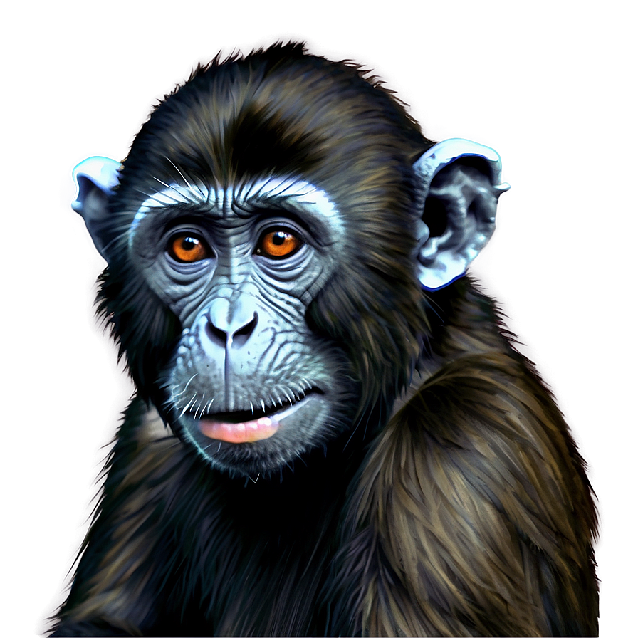 Monkey Drawing Png Wwd58 PNG