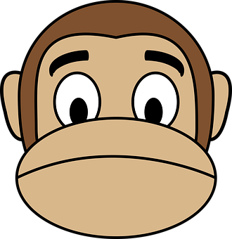 Monkey_ Emoji_ Vector_ Illustration PNG