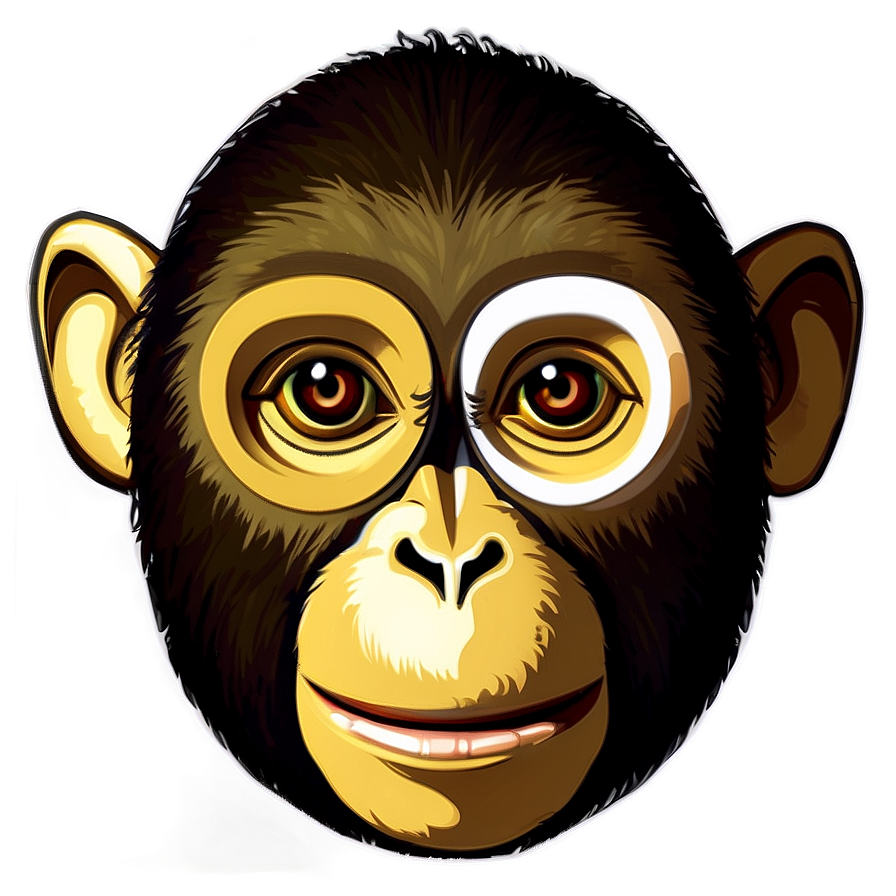 Monkey Face Mask Design Png Bqh27 PNG