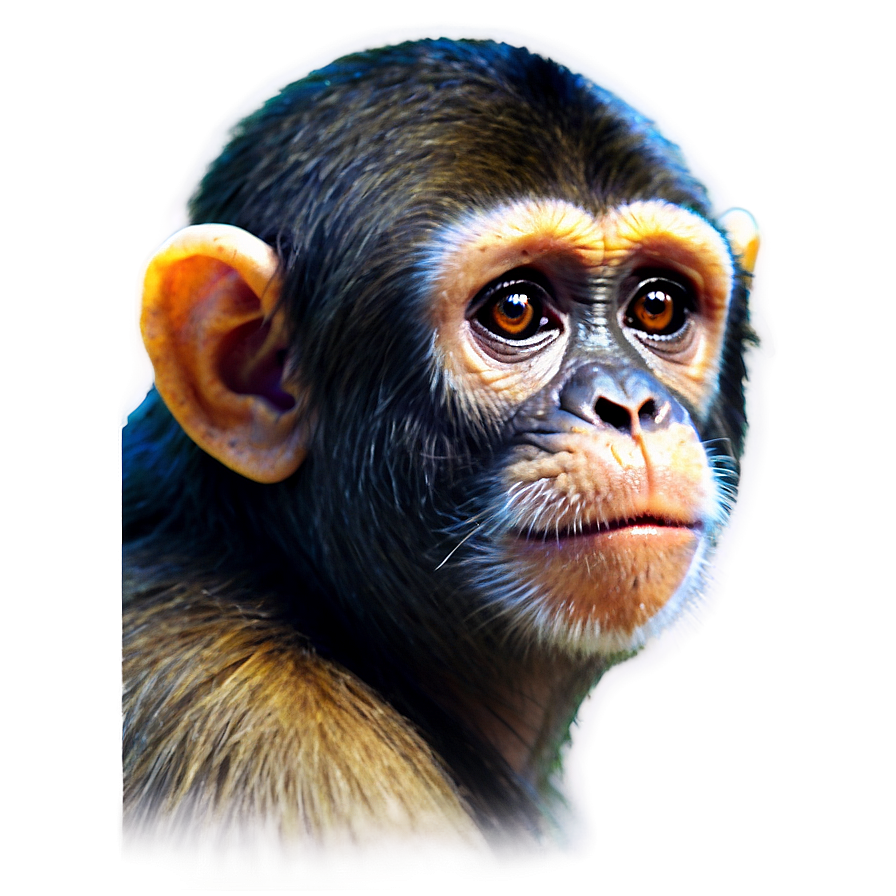 Monkey Face Profile View Png 06272024 PNG