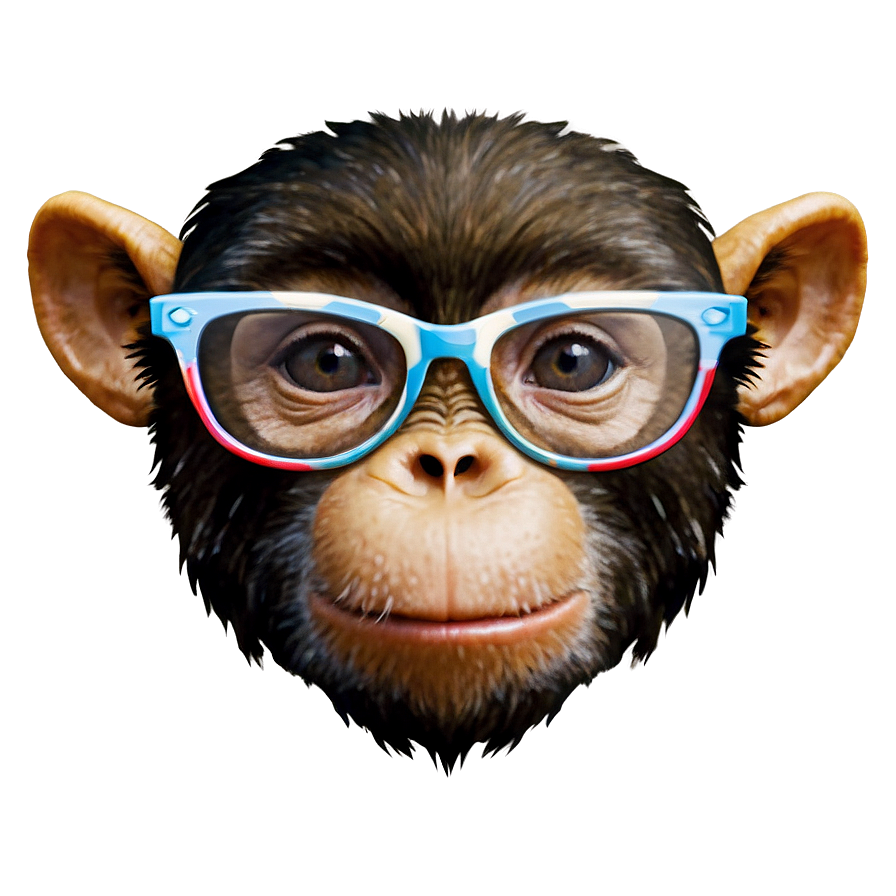 Monkey Face With Sunglasses Png 06272024 PNG