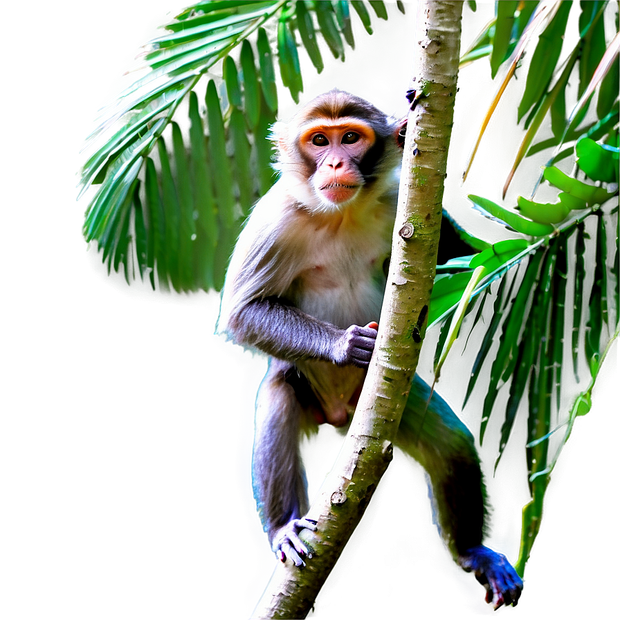 Monkey In Jungle Png Vrt PNG