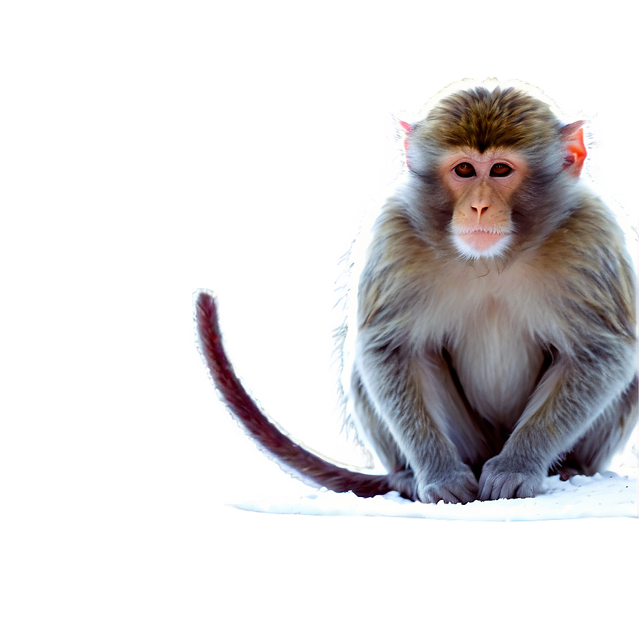 Monkey In Snow Png 36 PNG
