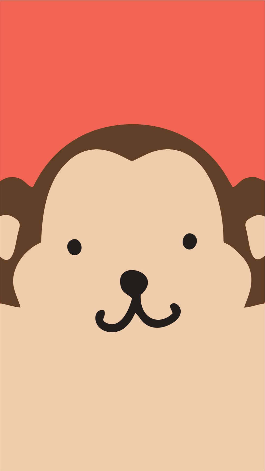 ¡miraeste Adorable Mono Con Un Iphone! Fondo de pantalla