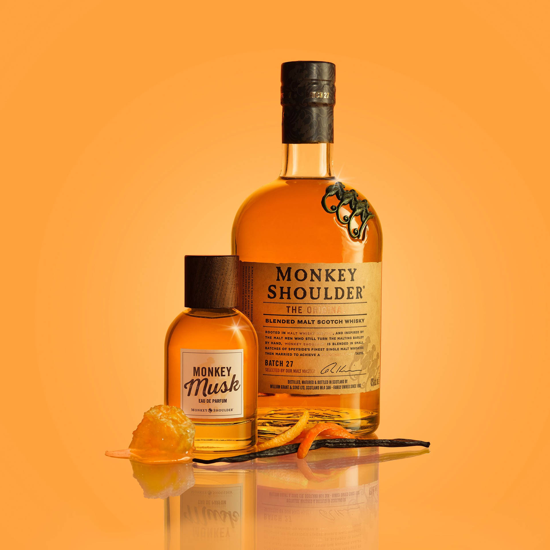 "An exceptional taste of Monkey Shoulder whiskey" Wallpaper