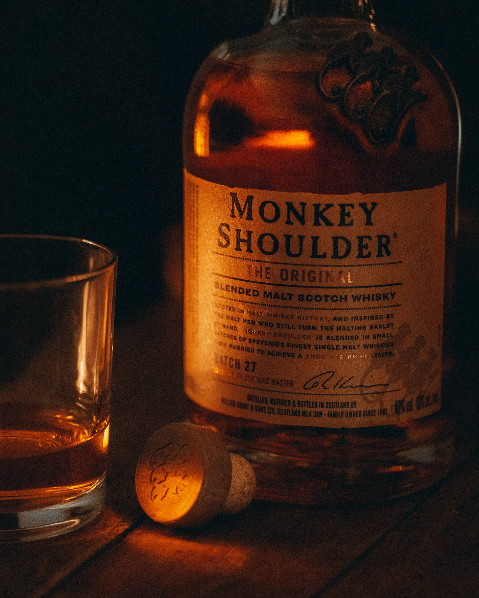 Monkey Shoulder Scotch Whisky In The Dark Picture