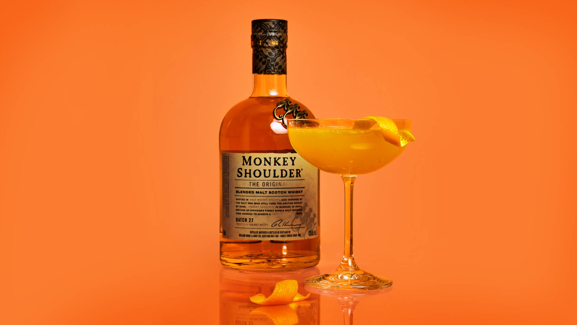 Monkey Shoulder The Original As A Cocktail Drink Wallpaper