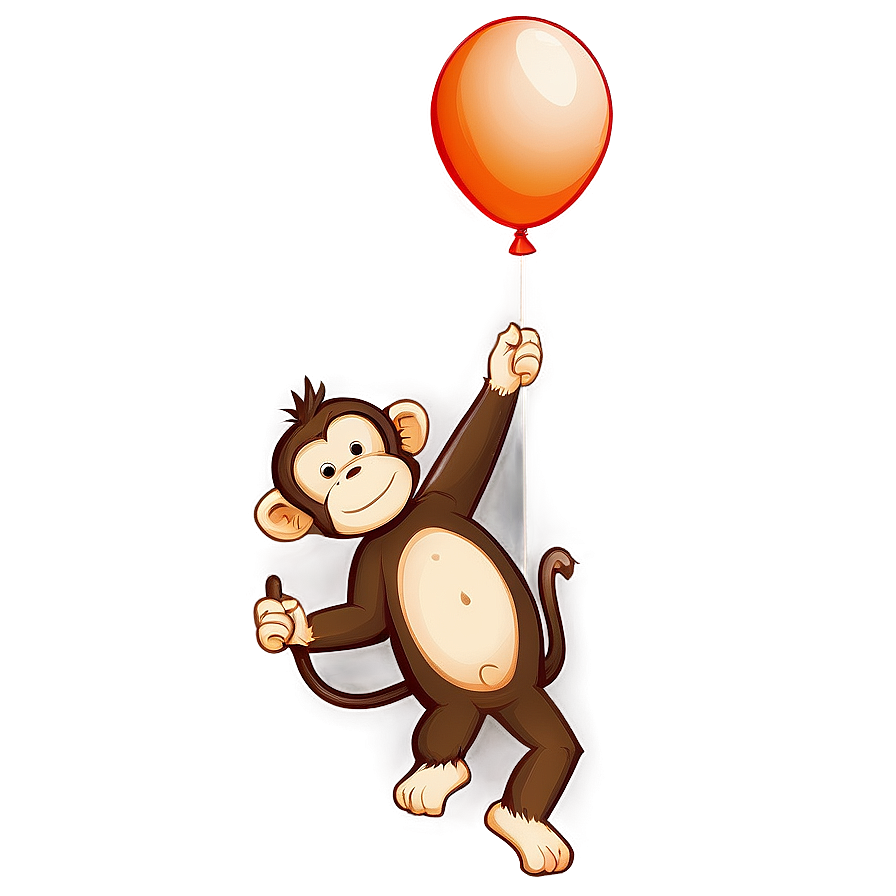 Monkey With Balloon Png 74 PNG