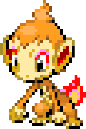 Monkey_ Pixel_ Art_ Character PNG