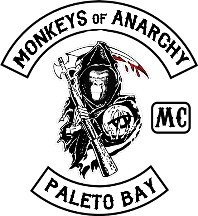 Monkeys Of Anarchy_ Paleto Bay_ M C_ Logo PNG