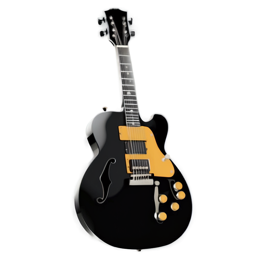 Mono Guitar Illustration Png 06242024 PNG