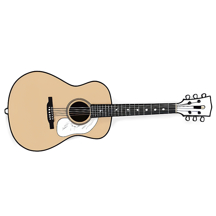 Mono Guitar Illustration Png 33 PNG