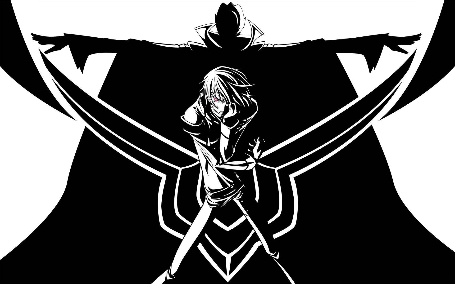 Fan Art Monocromatica Di Lelouch Sfondo