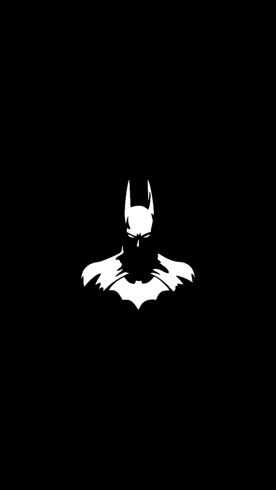 Monokrom Batman Mørk iPhone Tapet Wallpaper