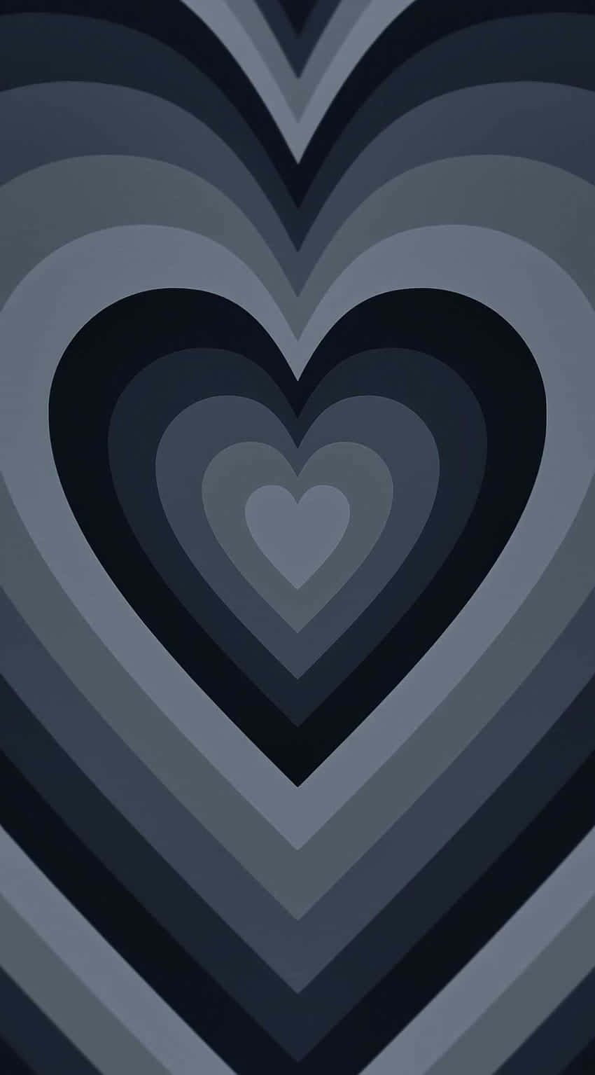 Wallpaperensfärgad Iphone-bakgrund Med Svart Hjärta. Wallpaper