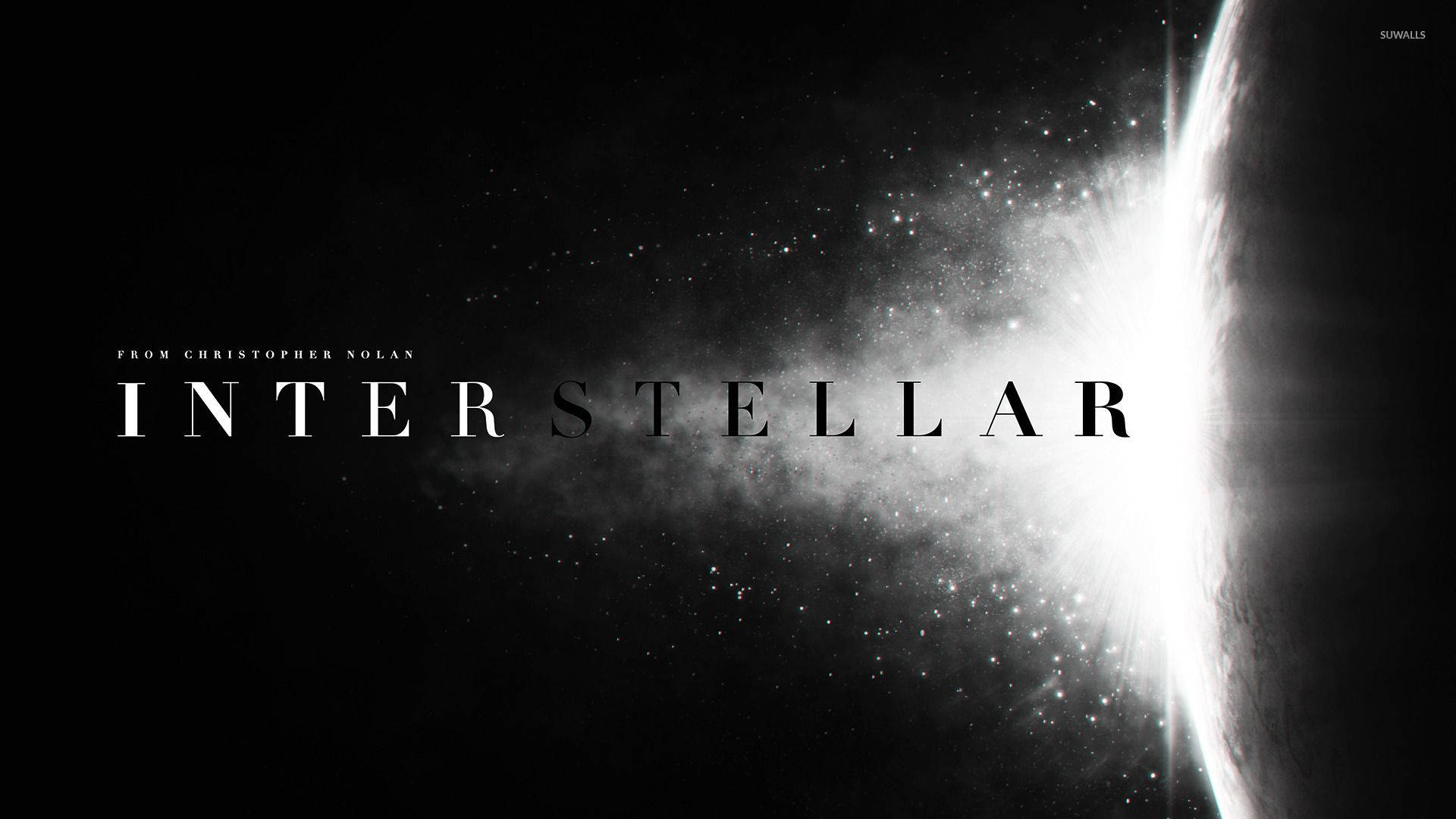 Monochrome Blast Interstellar Poster