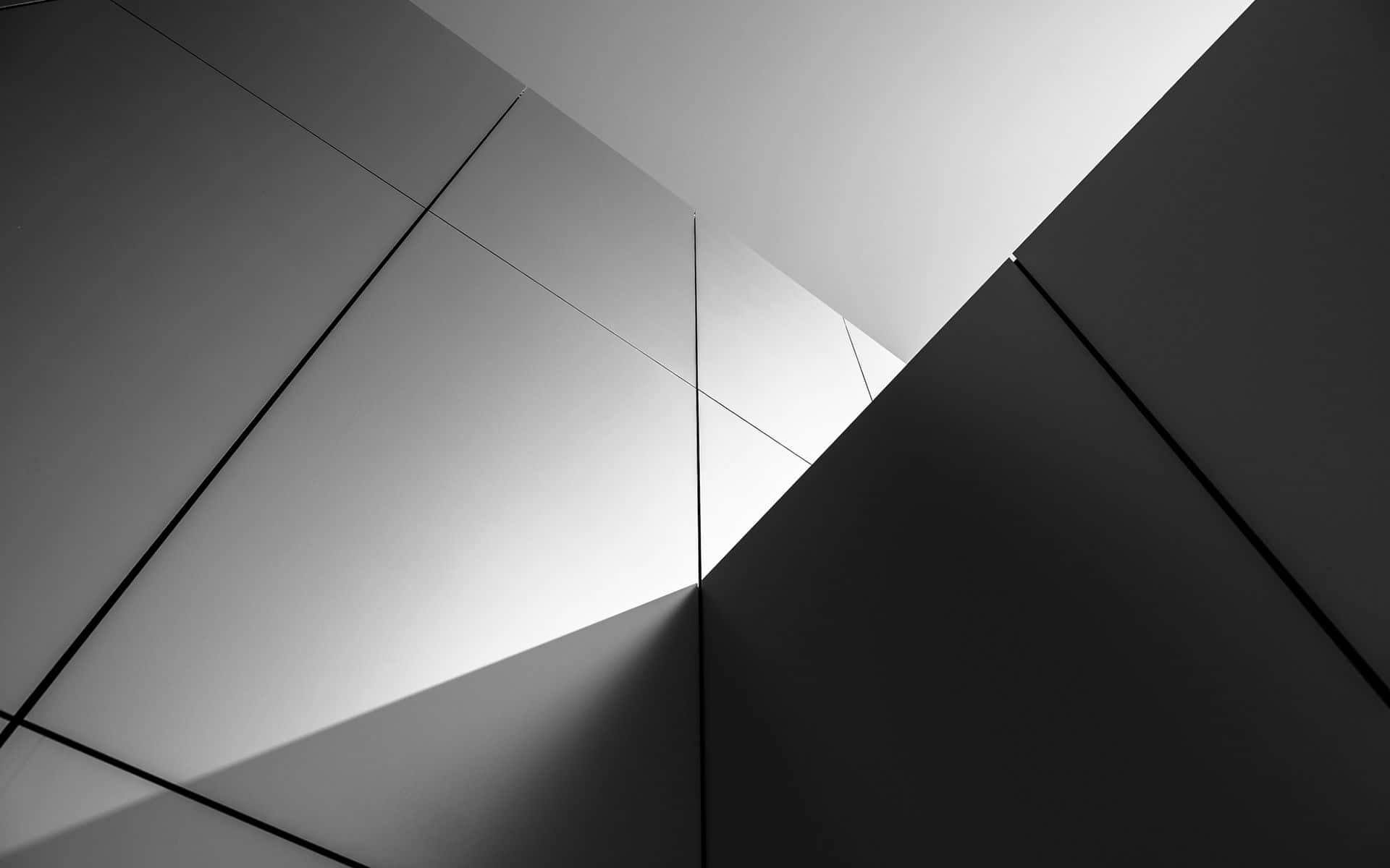 Monochromesgebäude Mit Grauer Oberfläche. Wallpaper