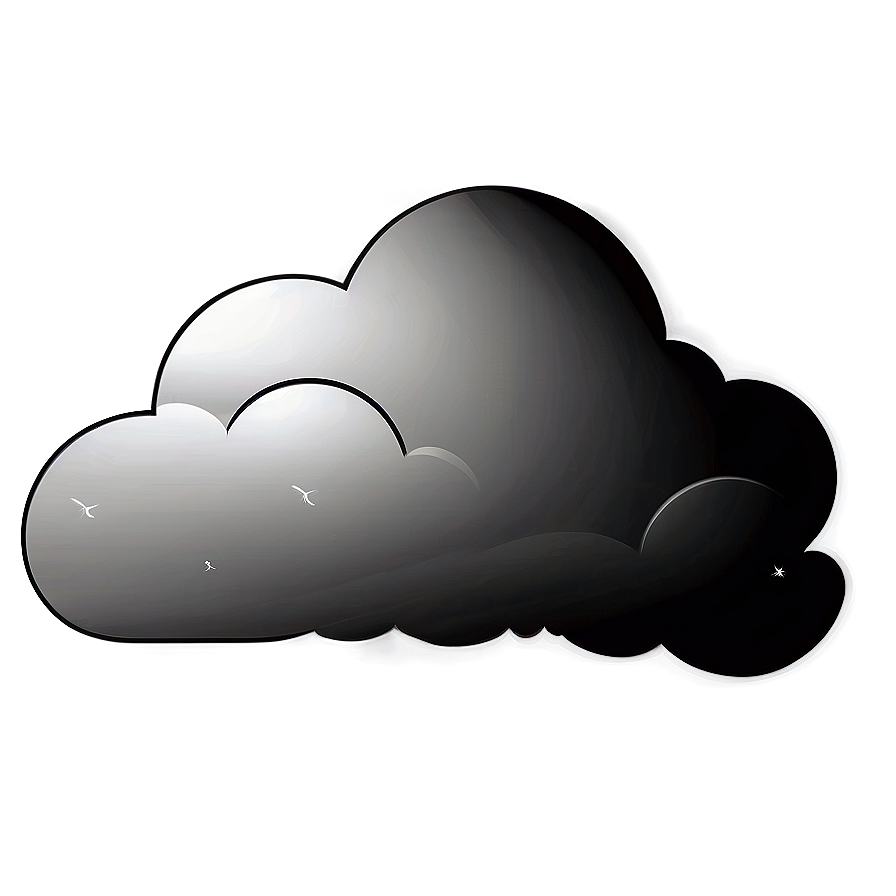 Monochrome Cloud Vector Png Dyd PNG