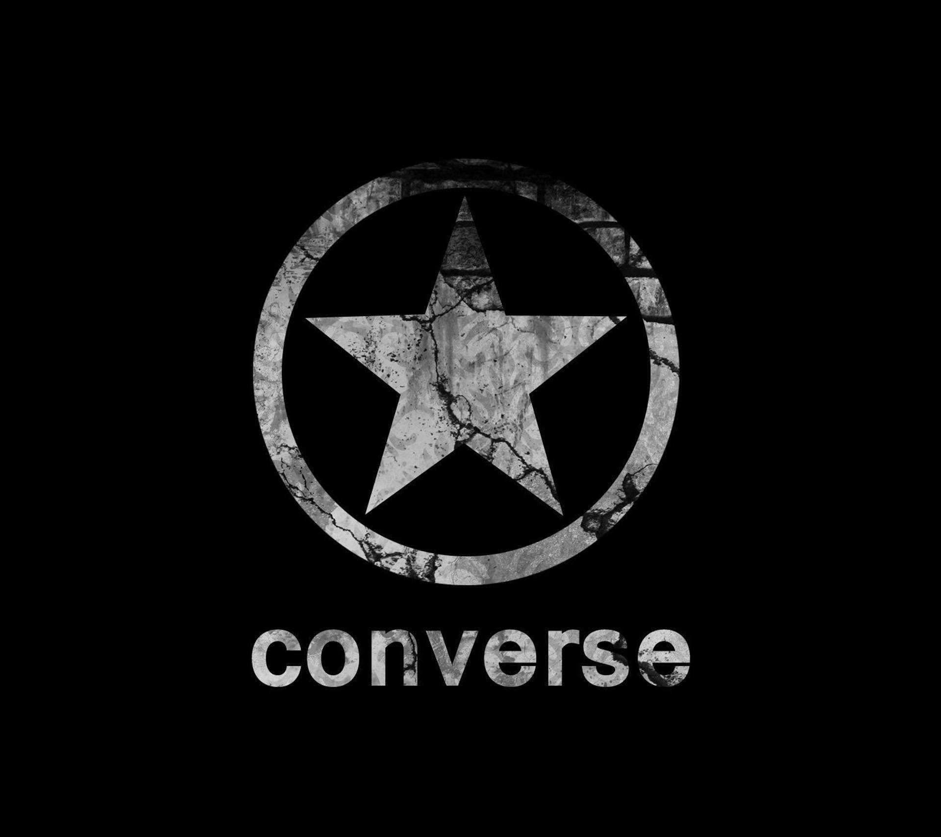Logotipode Converse En Blanco Y Negro Fondo de pantalla