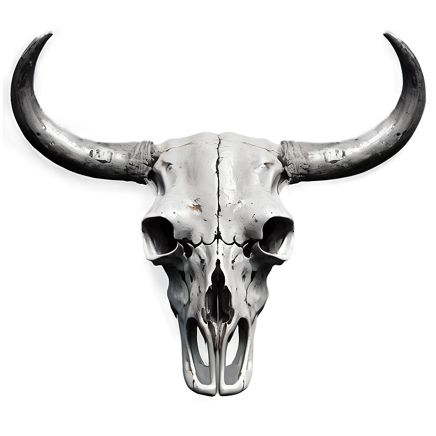 Monochrome Cow Skull Png 74 PNG