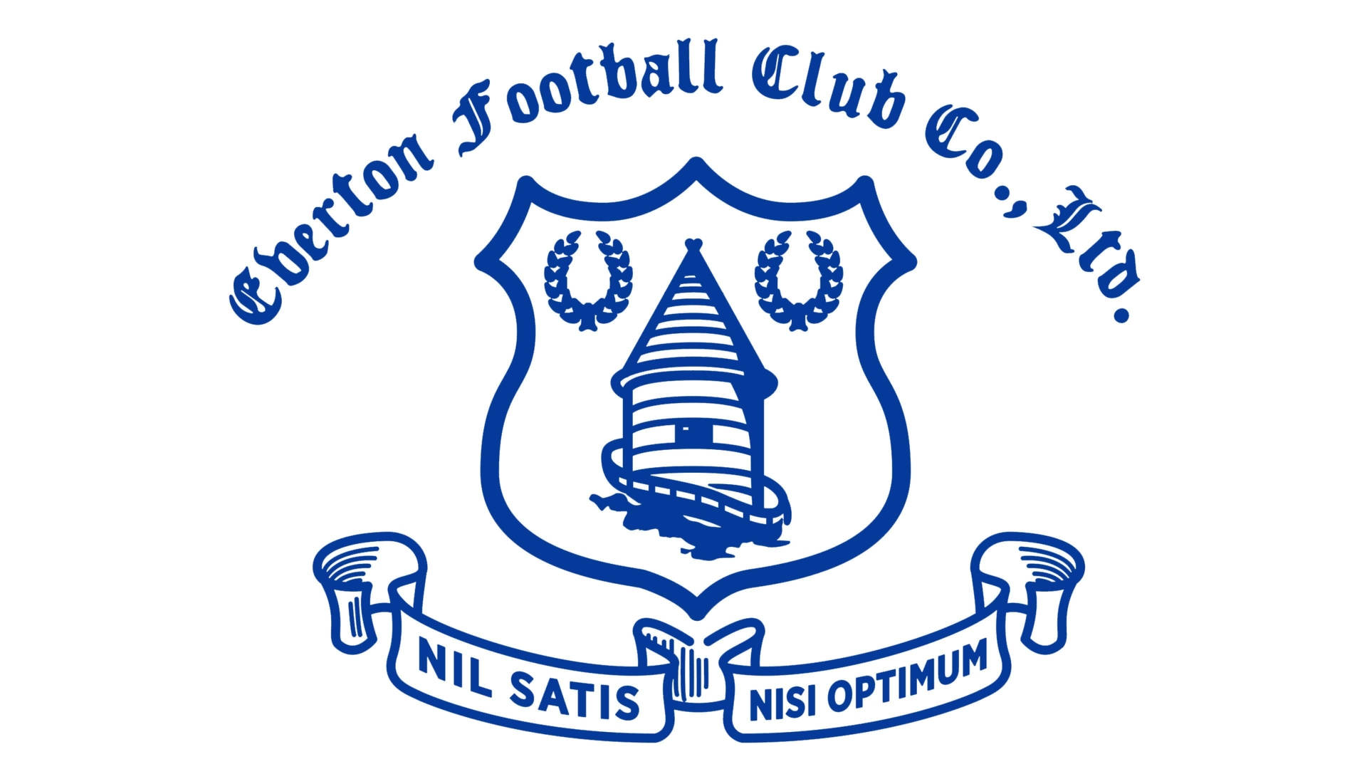 Monochrome Everton F.C Crest Wallpaper