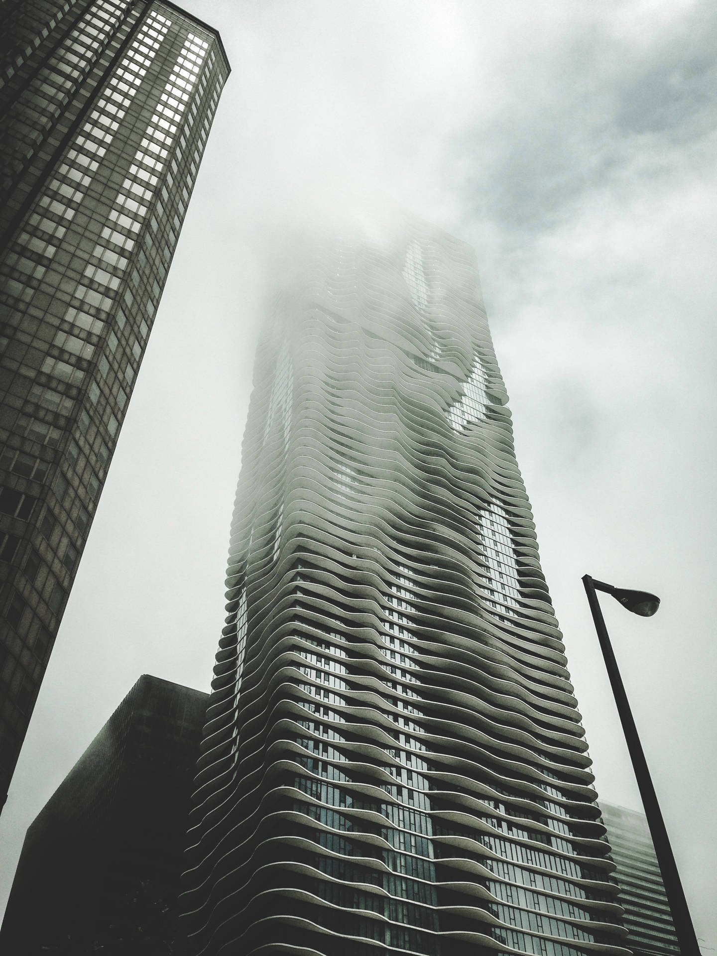 Monochrome Futuristic City Buildings