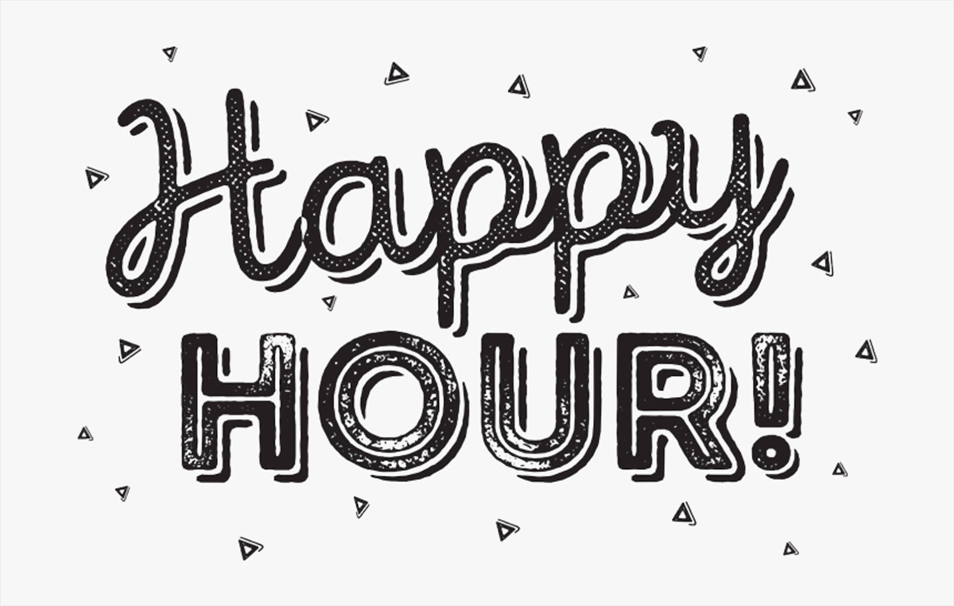 Monochrome Happy Hour Wallpaper