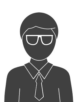 Monochrome Icon Manin Suit PNG