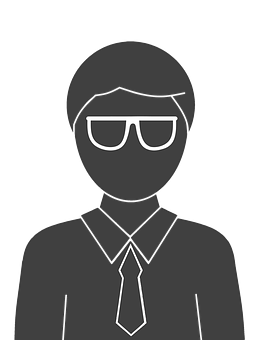 Monochrome Icon Manwith Sunglasses PNG