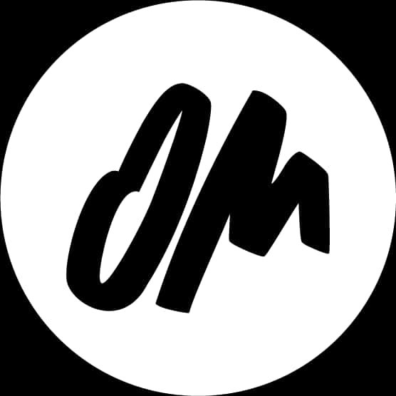 Monochrome Initials Logo PNG