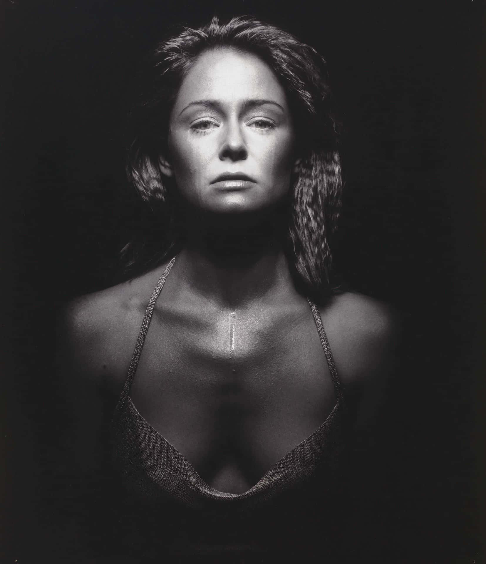 Monochrome Portrait Miranda Otto Wallpaper