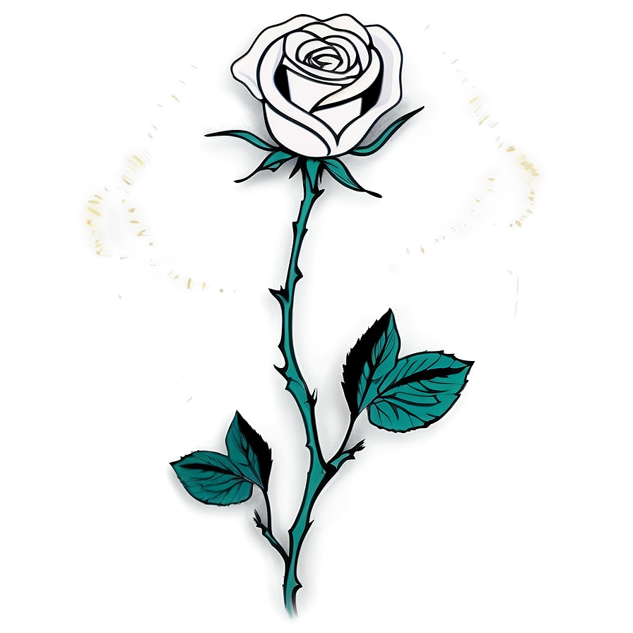 Monochrome Rose Design Png 78 PNG