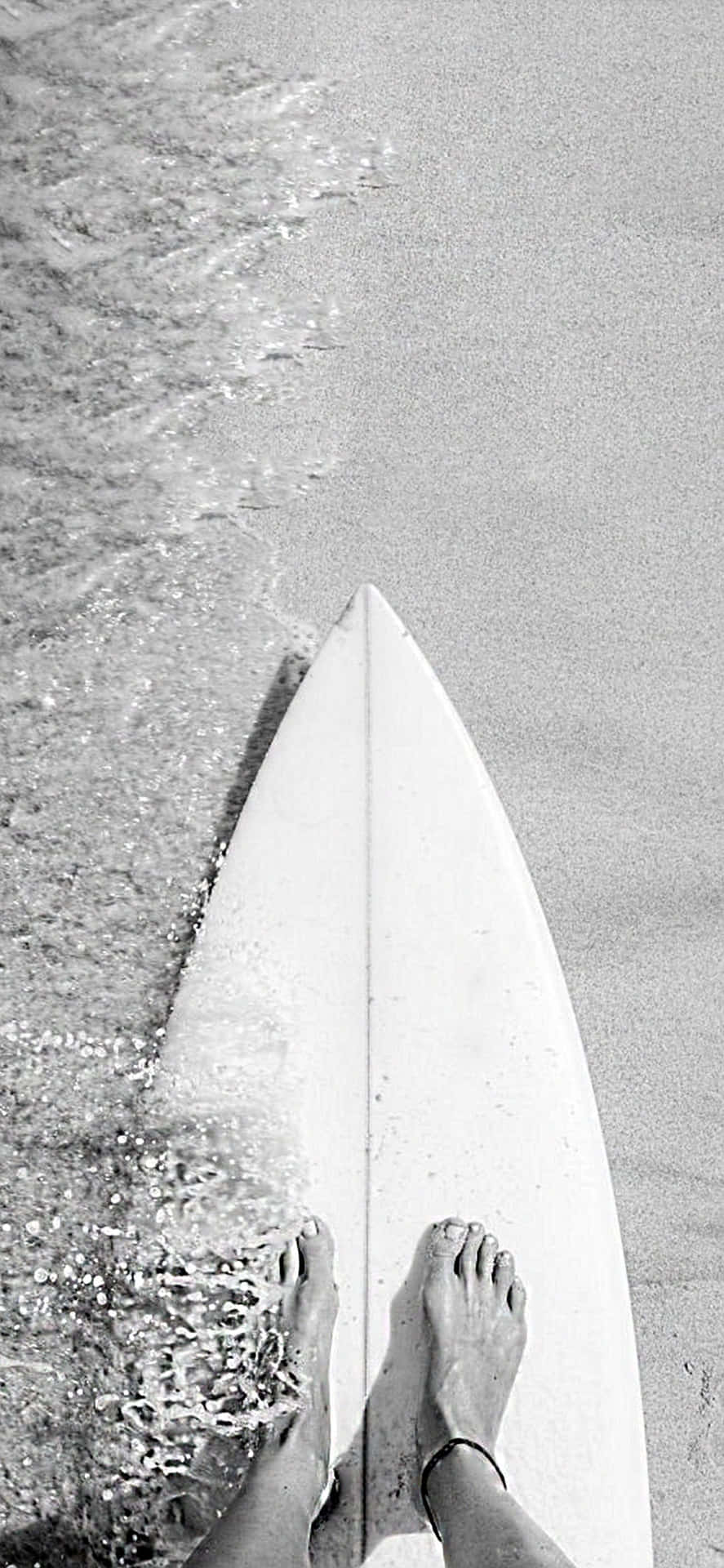 Tablade Surf Monocromática. Fondo de pantalla