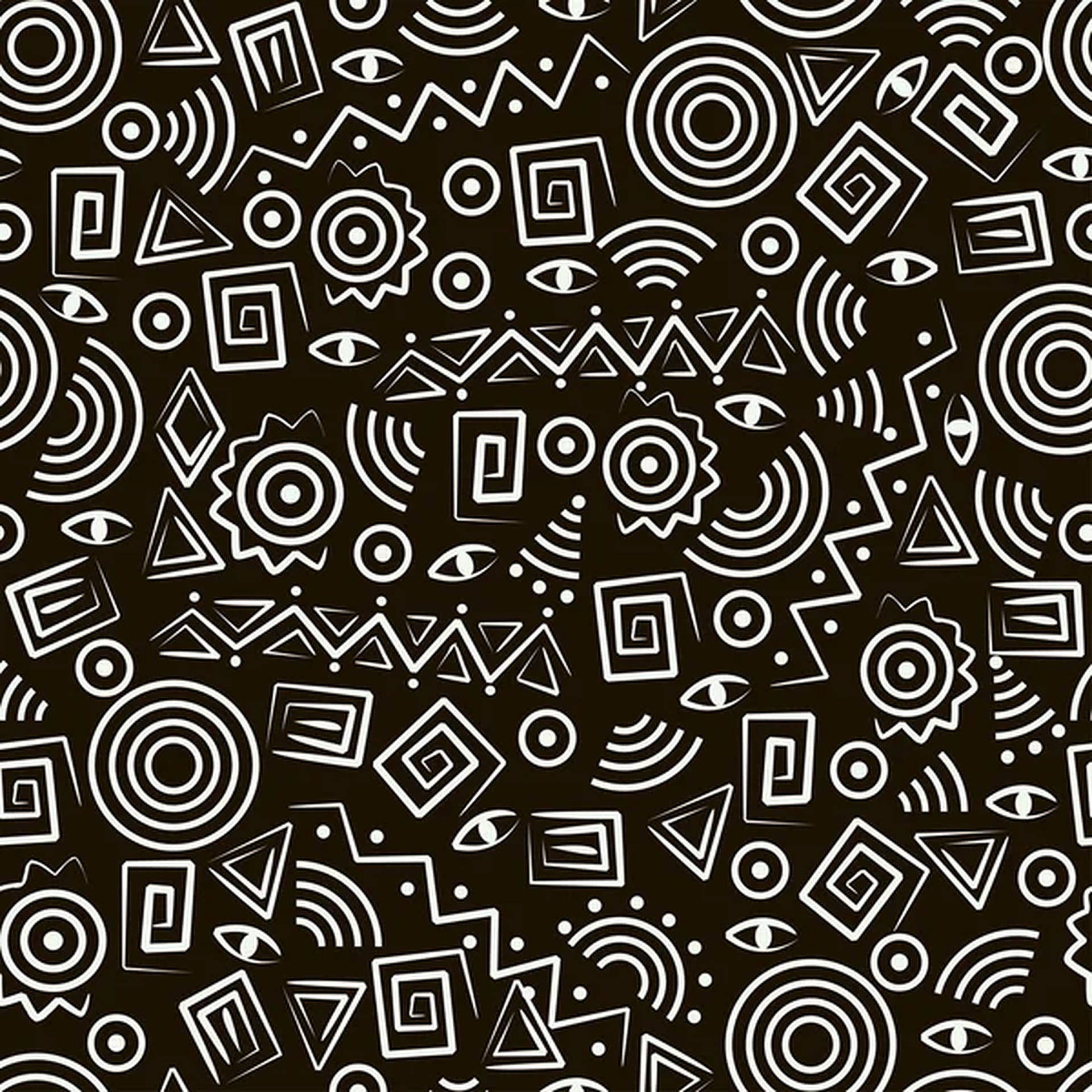 Download Captivating Monochrome Tribal Pattern Wallpaper | Wallpapers.com