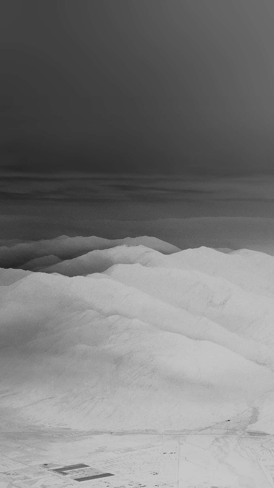 Monochrome Winter Landscape Wallpaper