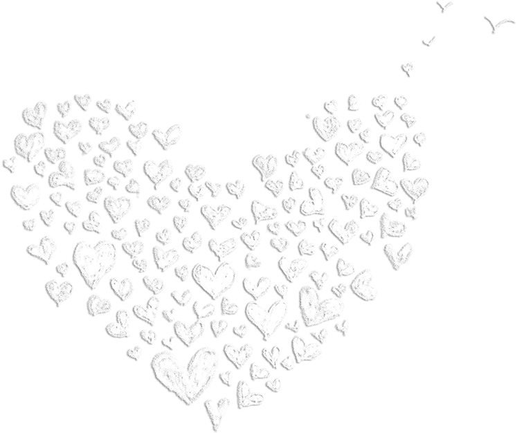 Monochrome_ Heart_ Collage PNG