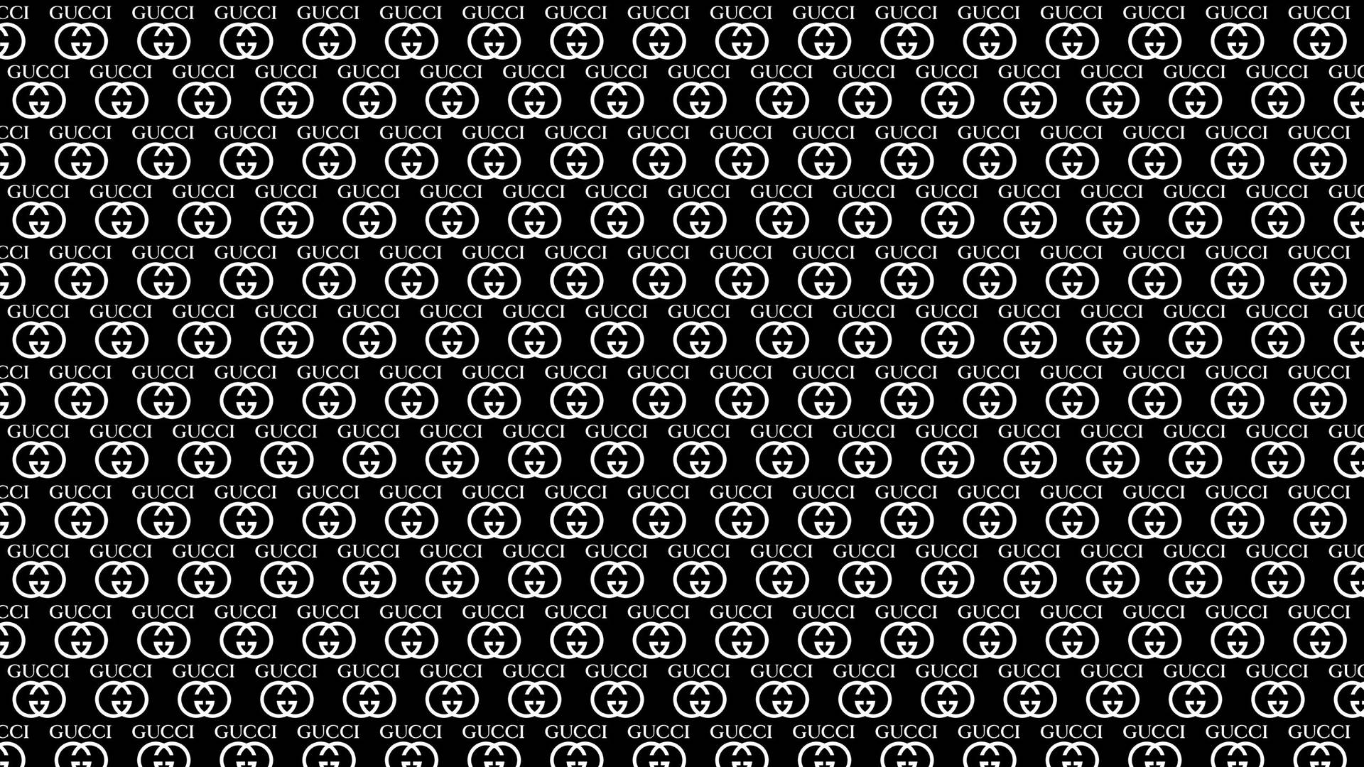 Monochromic Gucci Pattern Wallpaper