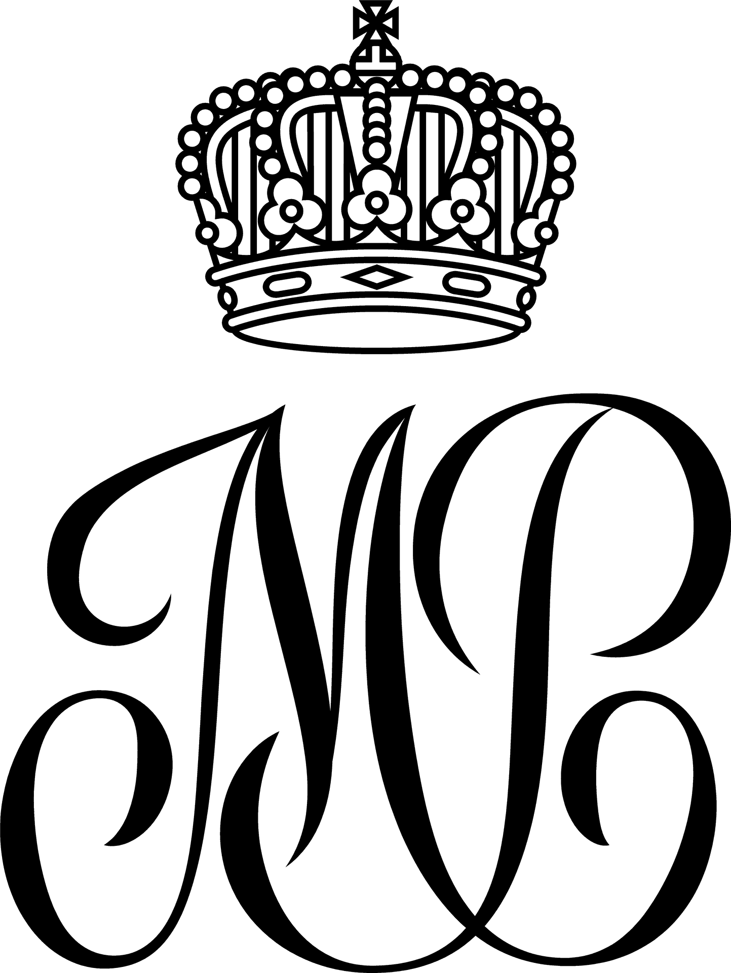 Monogram Crown Graphic PNG