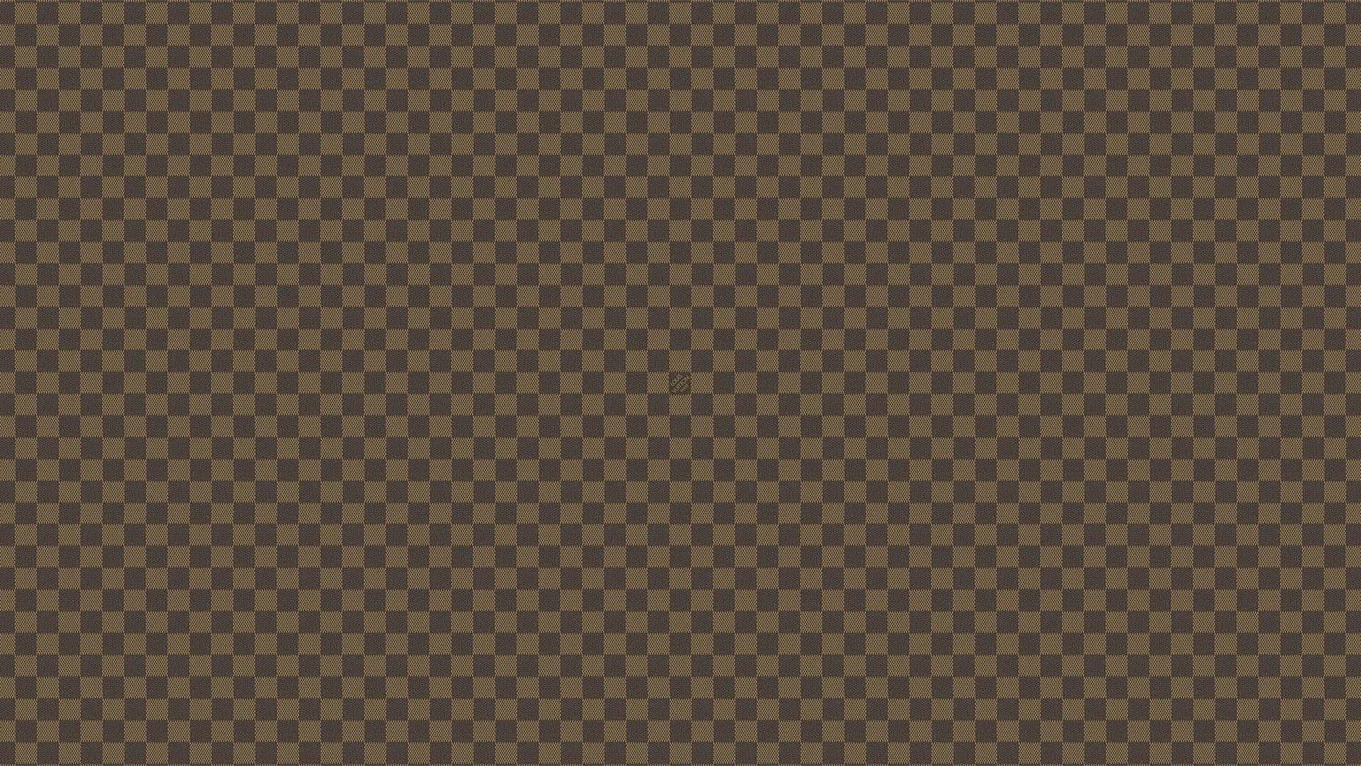Download Brown Background Lv Monogram Desktop Wallpaper