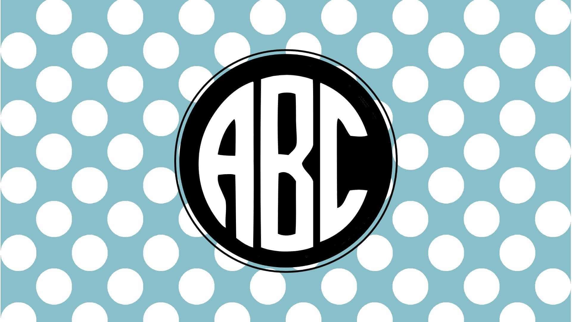 Abc With Polka Dot Monogram Desktop Wallpaper