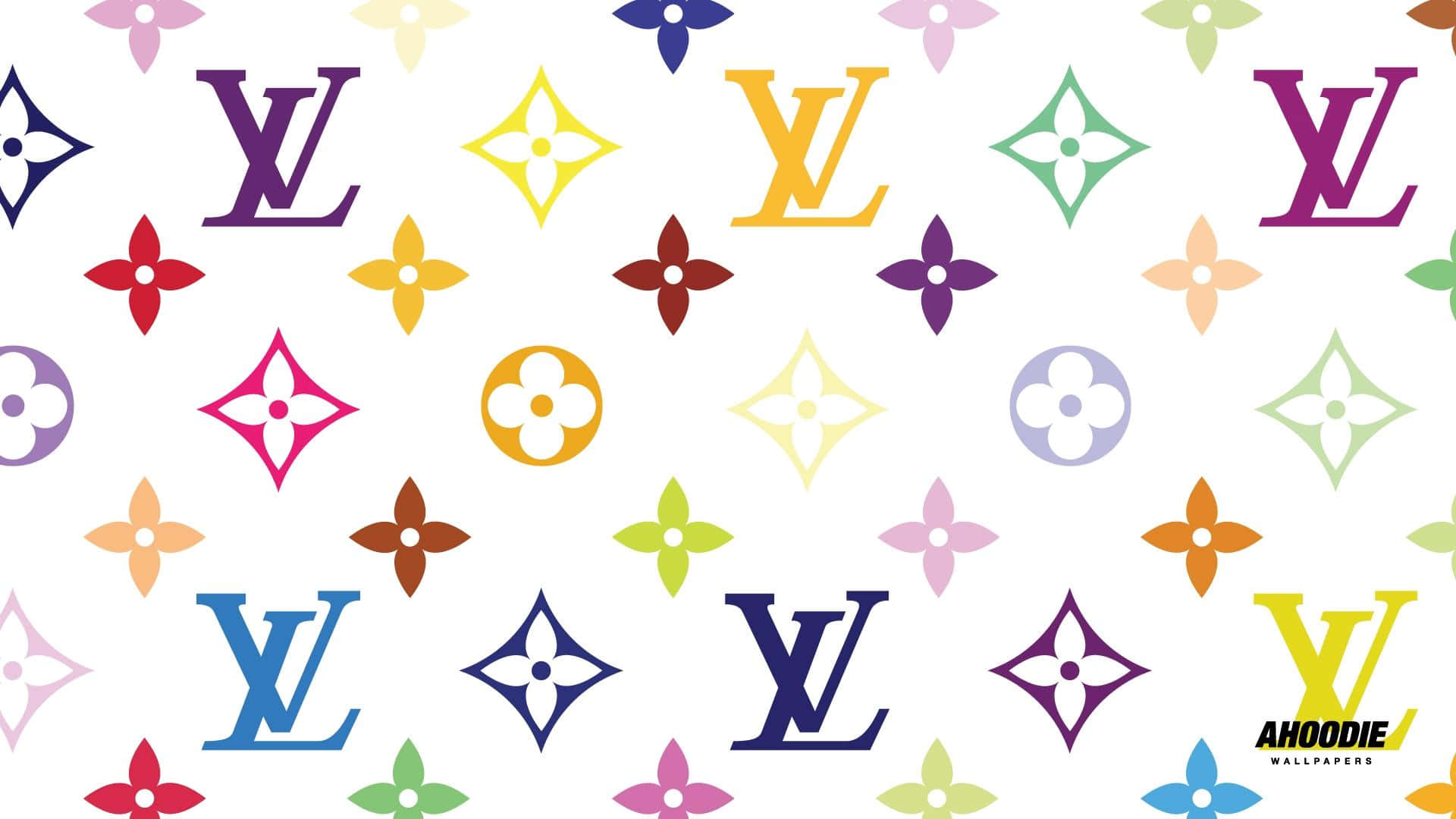 Download Large Colorful Louis Vuitton Monogram Desktop Wallpaper