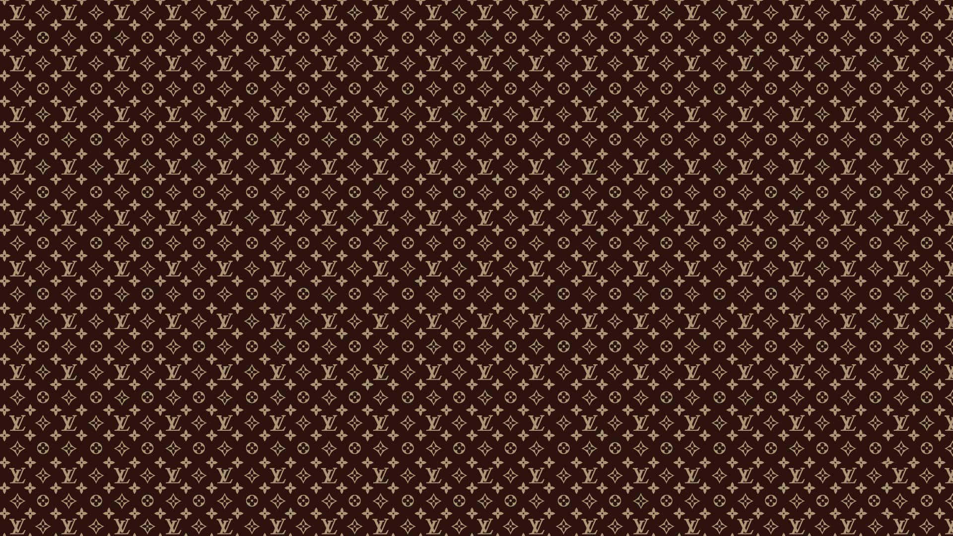 En brun og beige mønster med en brun baggrund Wallpaper