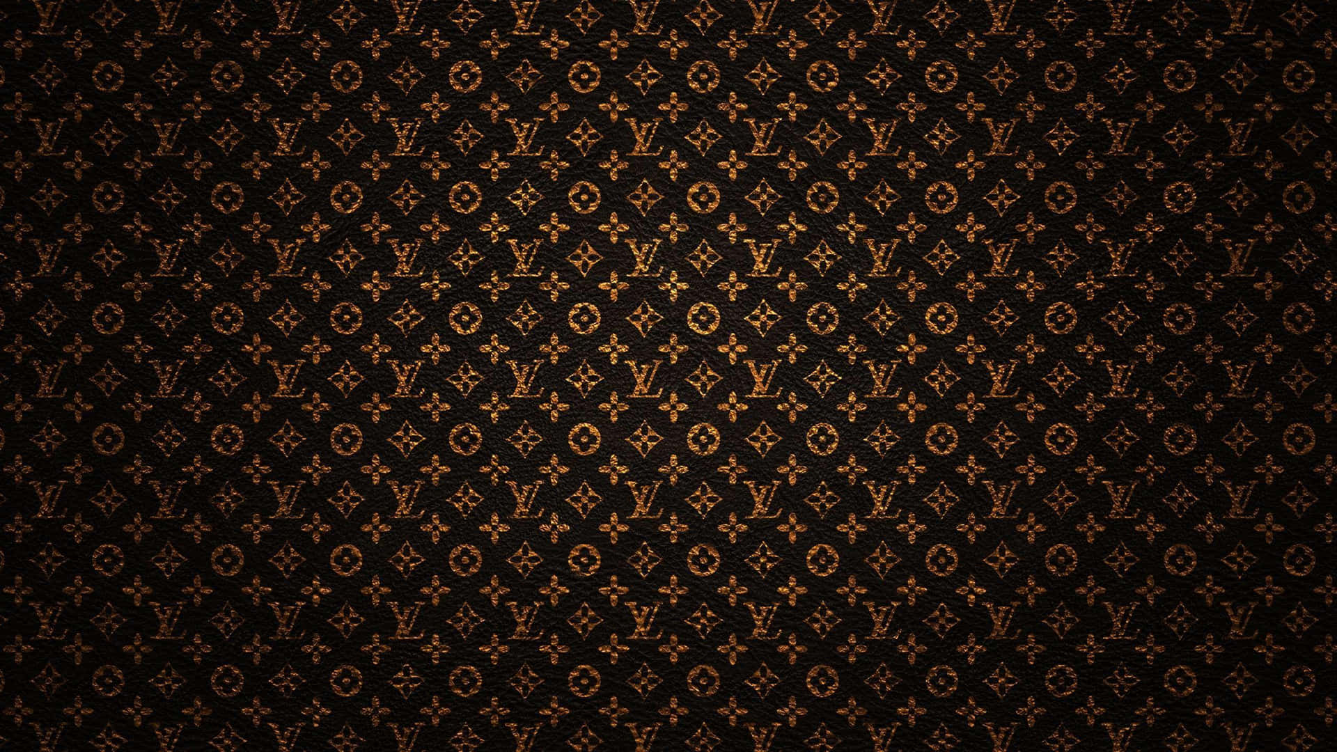 Patrónmonograma Marrón De Louis Vuitton. Fondo de pantalla